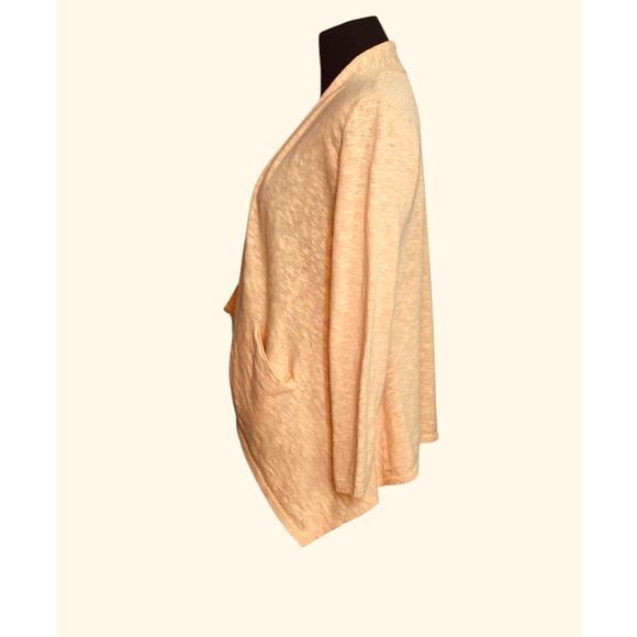 Eileen Fisher light orange open front cardigan size PS - Picture 6 of 12